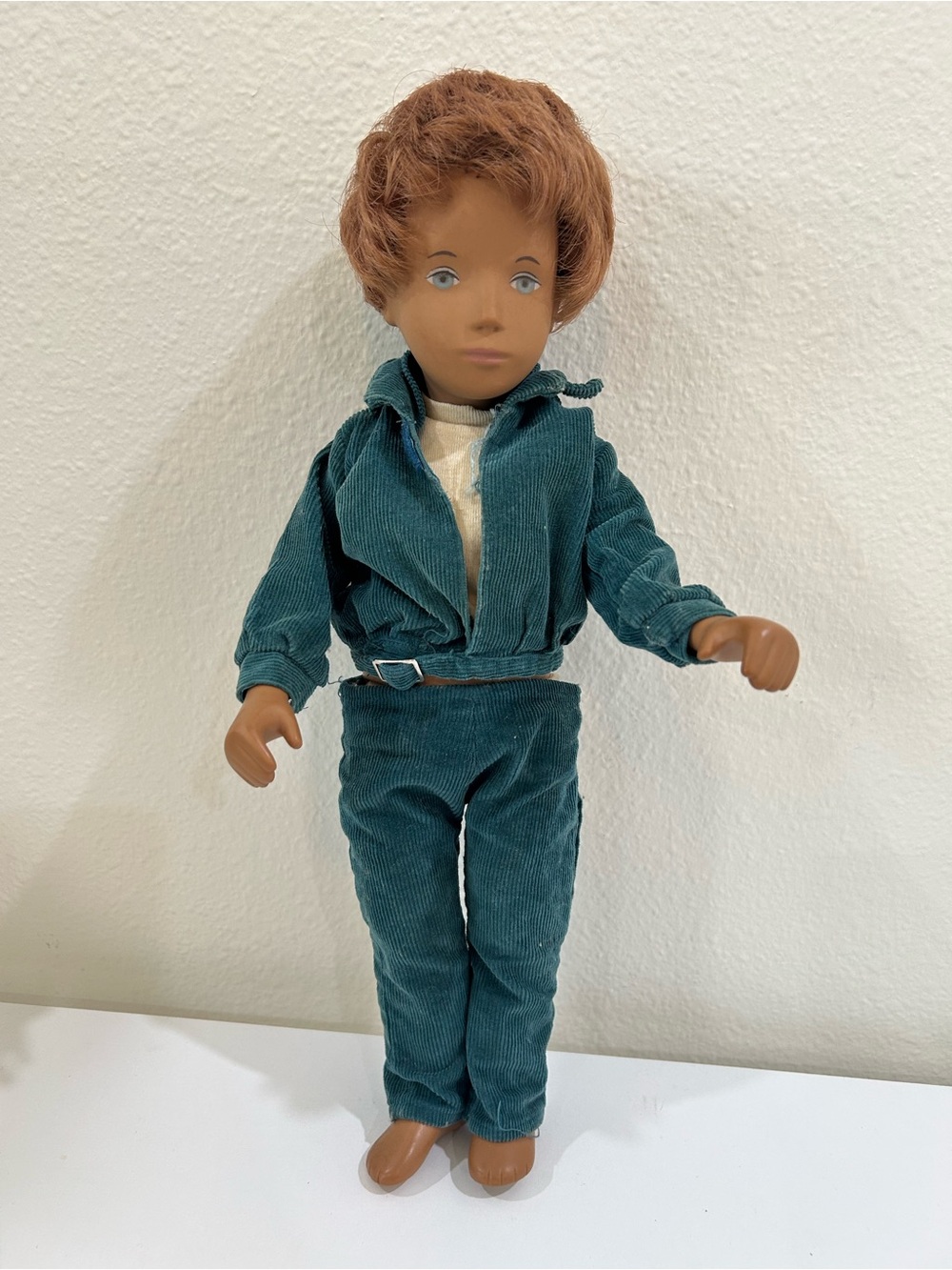 Sasha Vintage Gregor Boy Doll in Teal Outfit, 17”